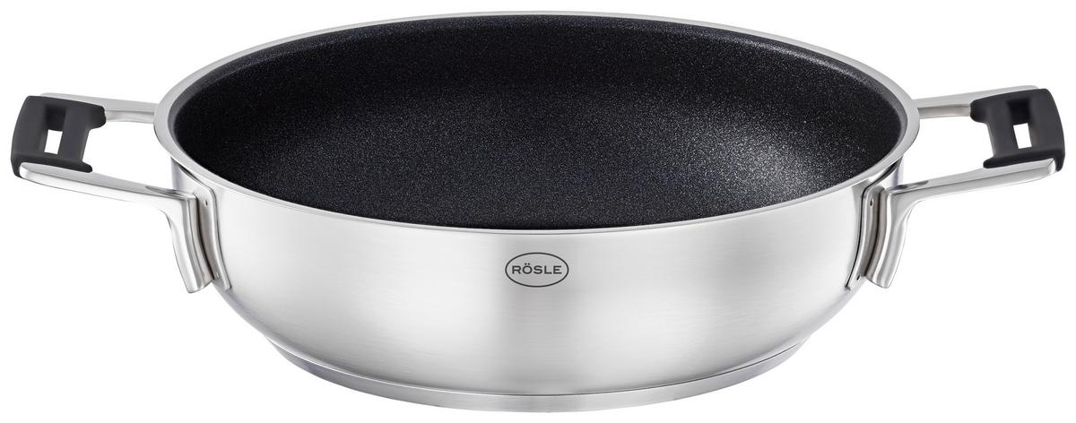 PATELNIA DO SERWOWANIA 91976 RÖSLE - kolor stalowy/czarny, Basics, metal (24cm) - Rösle