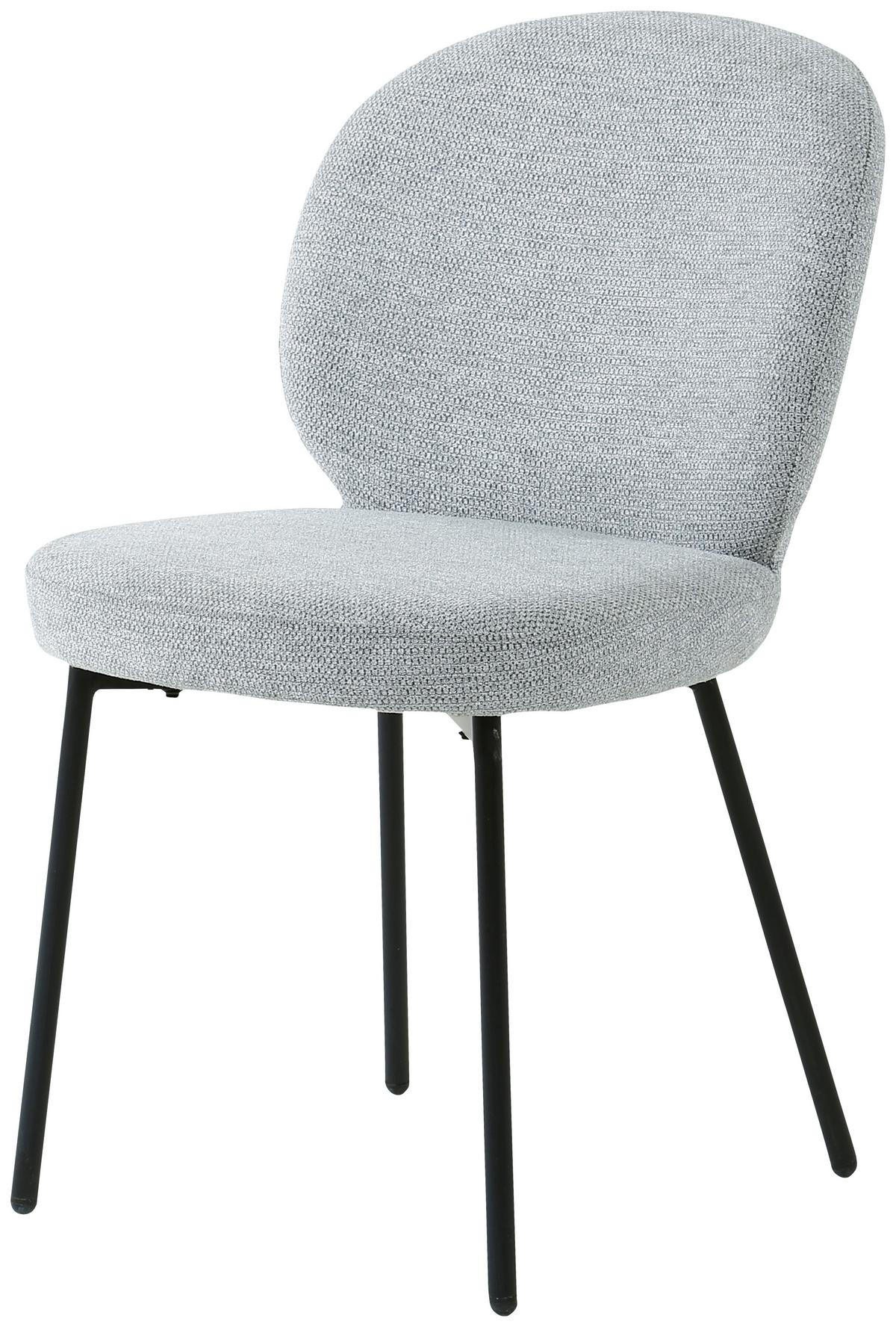 KRZESŁO DANIELE  -EXKLUSIV- - czarny/szary, Design, metal/drewno (49/86/64cm) - Ambia Home