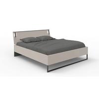 Futonska Postelja Tilburg, Siva, 160x200 - sahara/siva, Moderno, kovina/leseni material (160/200cm)