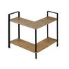 KÖKSHYLLA RITA - CORNER - svart/naturfärgad, Modern, metall/naturmaterial (30/33/30cm) - Mömax