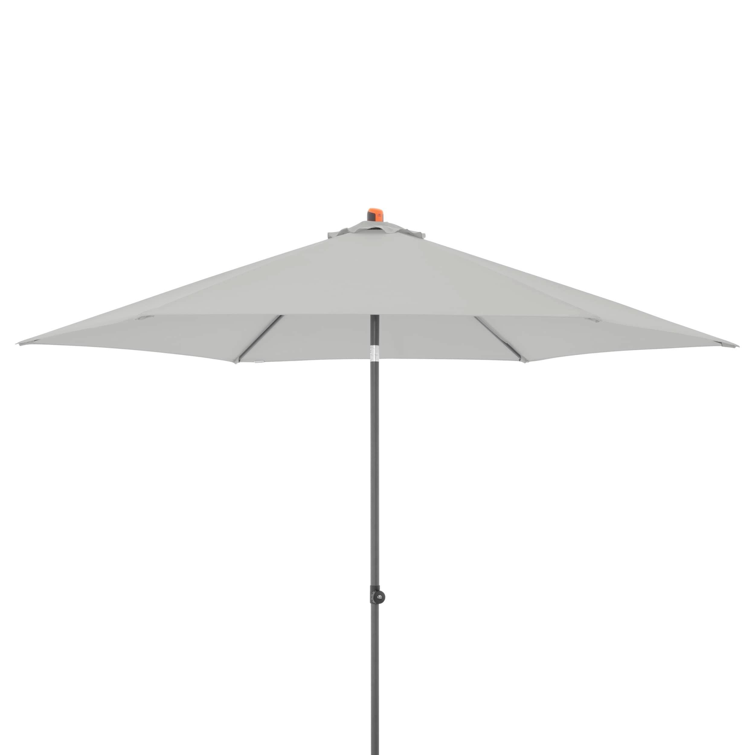 Sonnenschirm MyZone Push up 300 Anthrazit/Hellgrau - Anthrazit/Hellgrau, Basics, Textil/Metall (300cm) - Doppler