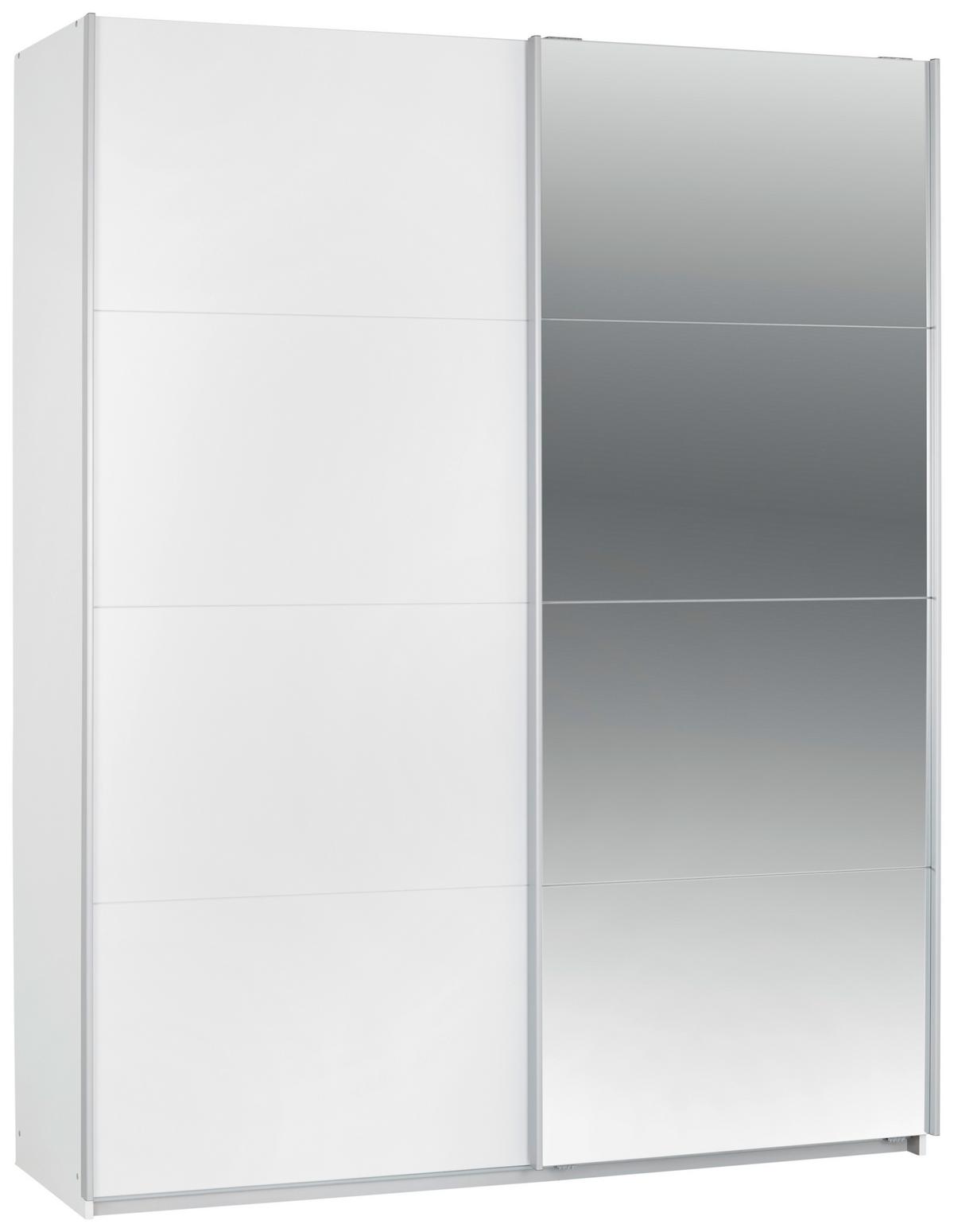 Șifonier FELDKIRCH - argintiu/alb, Modern, material pe bază de lemn (181/229/62cm)