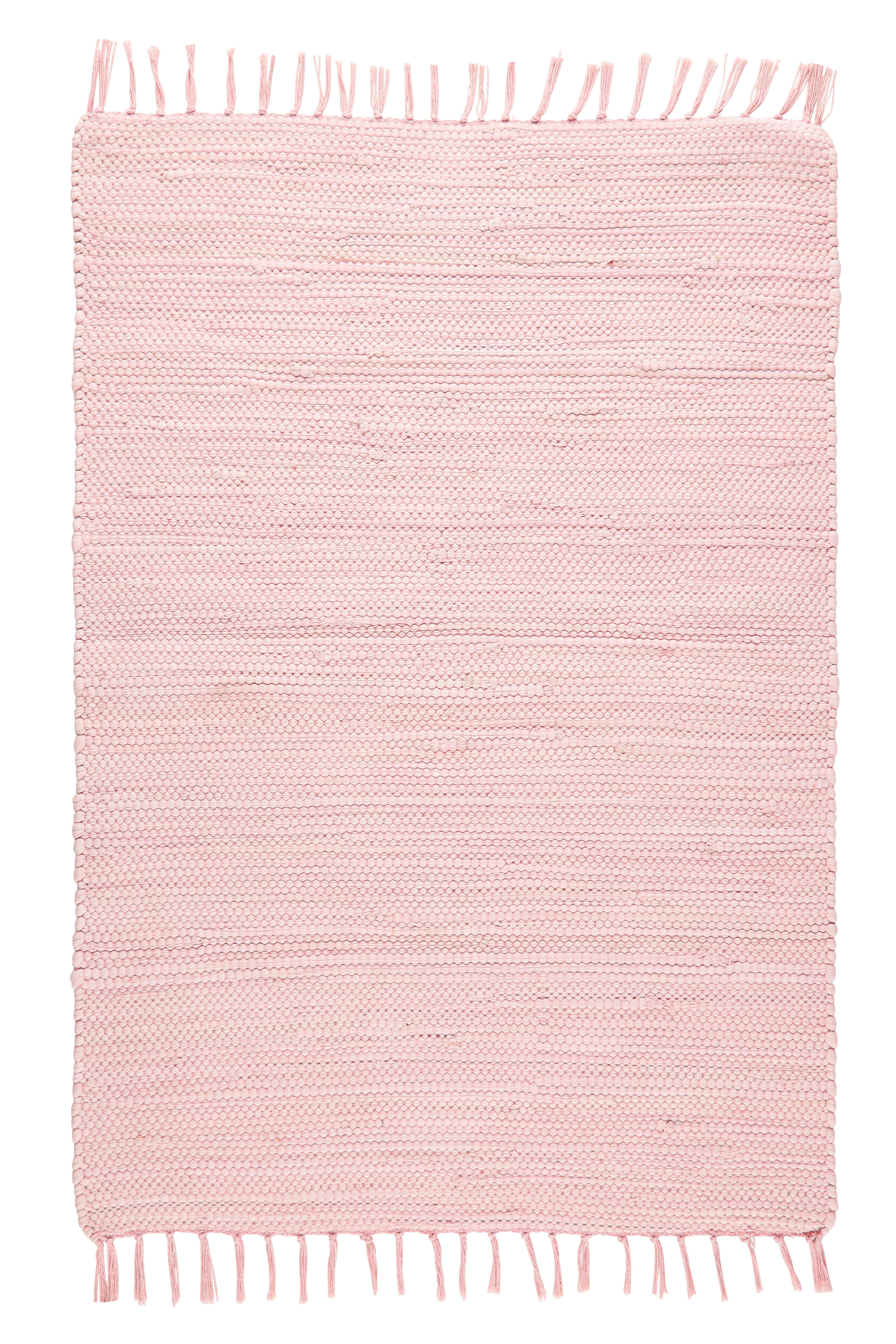 Fleckerlteppich Julia in Rosa ca. 60x90cm - Rosa, ROMANTIK / LANDHAUS, Textil (60/90cm) - Modern Living