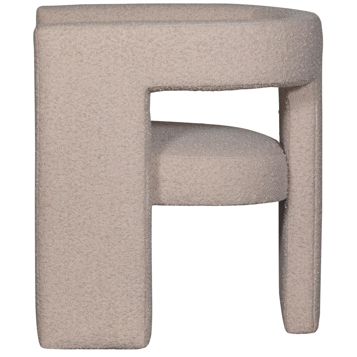Sessel Tiwa Beige Bouclé - Beige, Design, Textil (64/70/64cm) - Livetastic