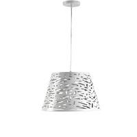 Hängeleuchte Ricky Weiß max. 22 Watt - Weiß, Basics, Metall (40/100cm)