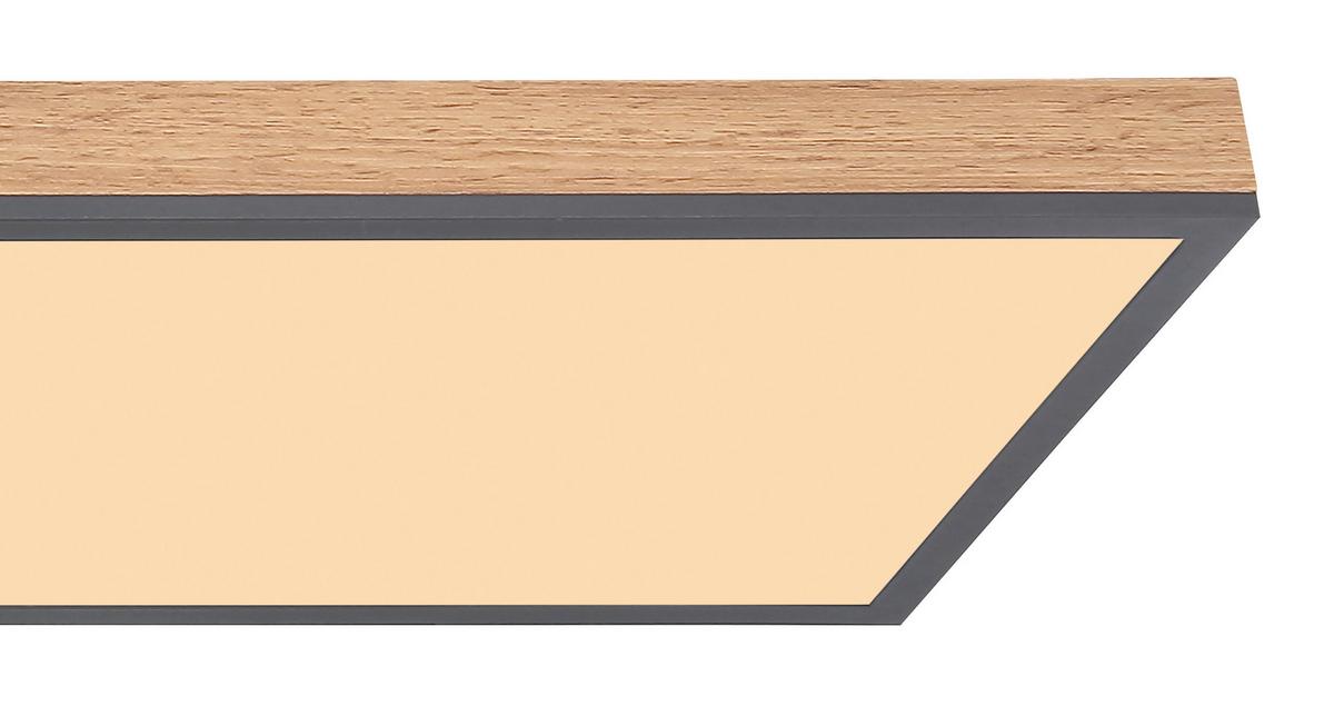 plafonnier in Graphitfarben max. 36Watt - Opal/Graphitfarben, Basics, Kunststoff/Metall (120/30/6,5cm) - Globo