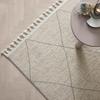 VÄVD MATTA ADJER 1 - ljusgrå/Alabasterfarben, Modern, textil (80/150cm) - Mömax