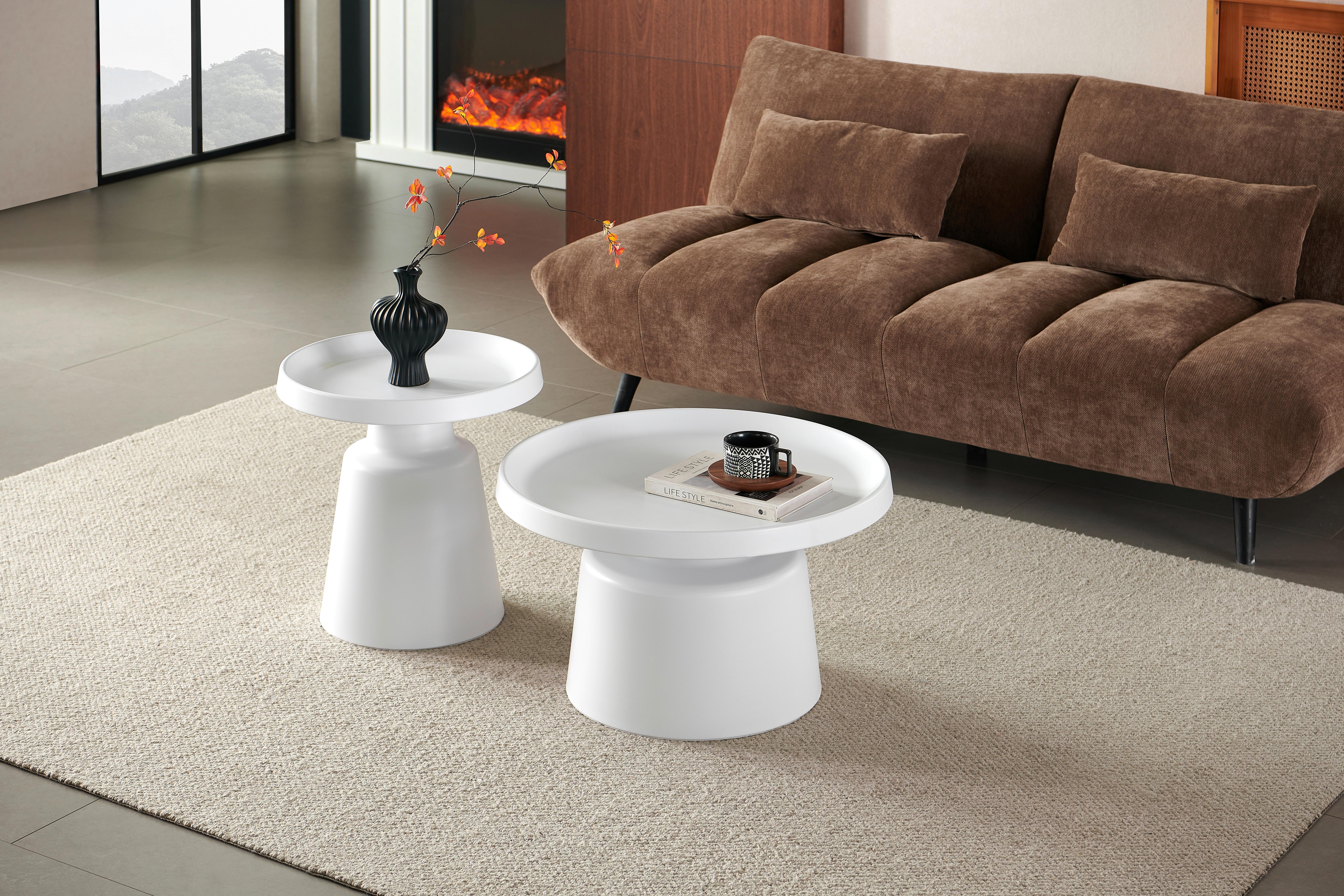Stolić Camden - bijela, Lifestyle, metal (70/50/70/50/41/50cm) - Modern Living