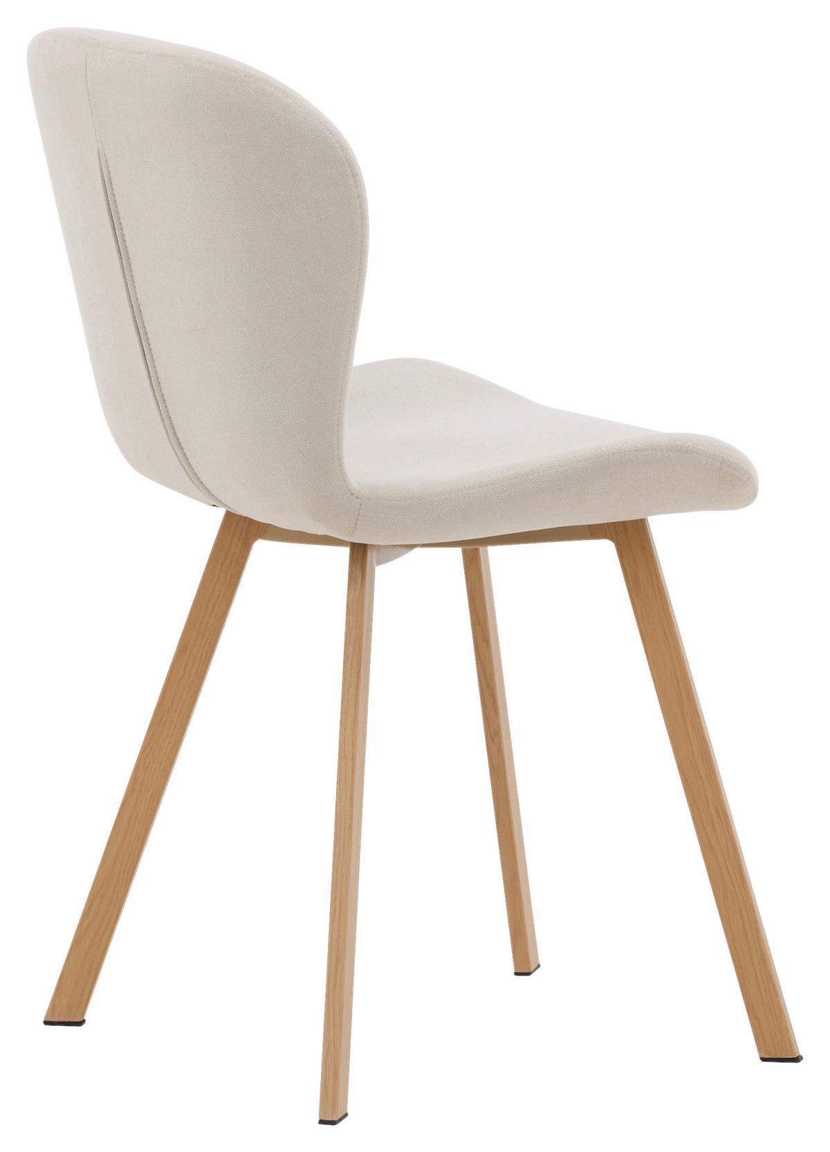 STUHL-SET LILJA - Hellbraun/Beige, Design, Kunststoff/Textil (48/80/50cm) - Livetastic