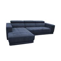 Kutna Garnitura Portland - plava/crna, Konvencionalno, tekstil/plastika (197/78-98/296cm) - Mömax