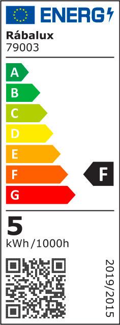 LED Fényforrás 5w E14 - Basics, műanyag/fém (4.5/9/4.5cm) - Rabalux