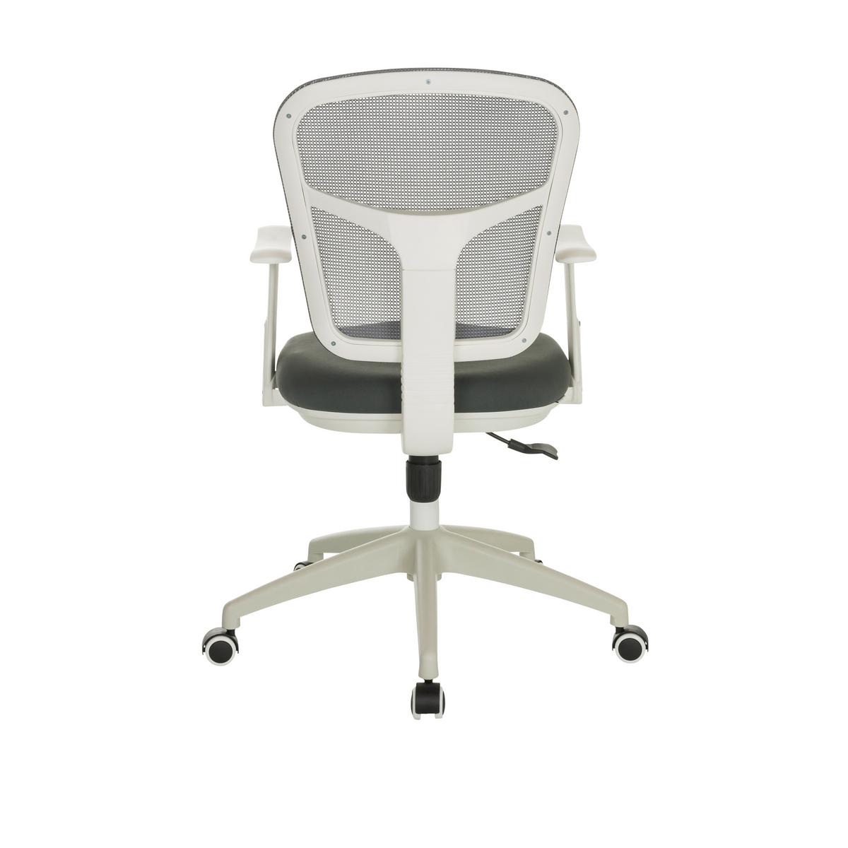 Pisarniški Stol Top 108 W, Siva - siva/bela, Basics, umetna masa/tekstil (68/90-97/68cm) - MID.YOU