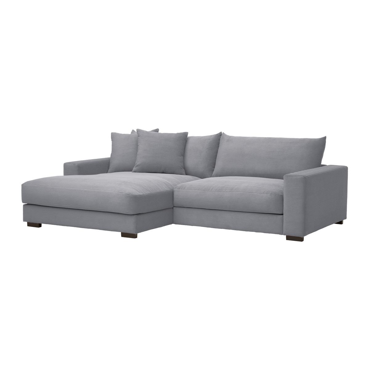 Kutna Garnitura Pedro - siva, Moderno, tekstil (180/83/265cm) - Mömax