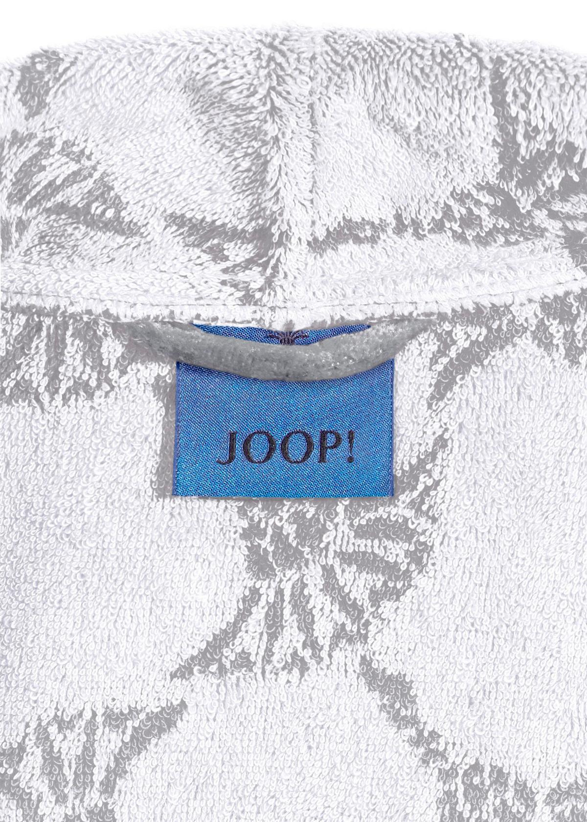 SZLAFROK KĄPIELOWY JOOP! 1645 - 76 SILBER - kolor srebrny/biały, Basics, tkanina (36/38null) - Joop!