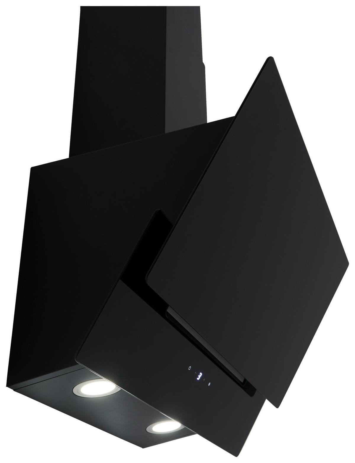 DUNSTABZUGSHAUBE RESPEKTA NIKA 60 CM - Schwarz, Trend, Glas/Metall (59,5/34,5-109,5/38,5cm) - Respekta