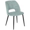STOL ZOE - mintgrön/svart, Lifestyle, metall/textil (51/82/57cm) - Mömax