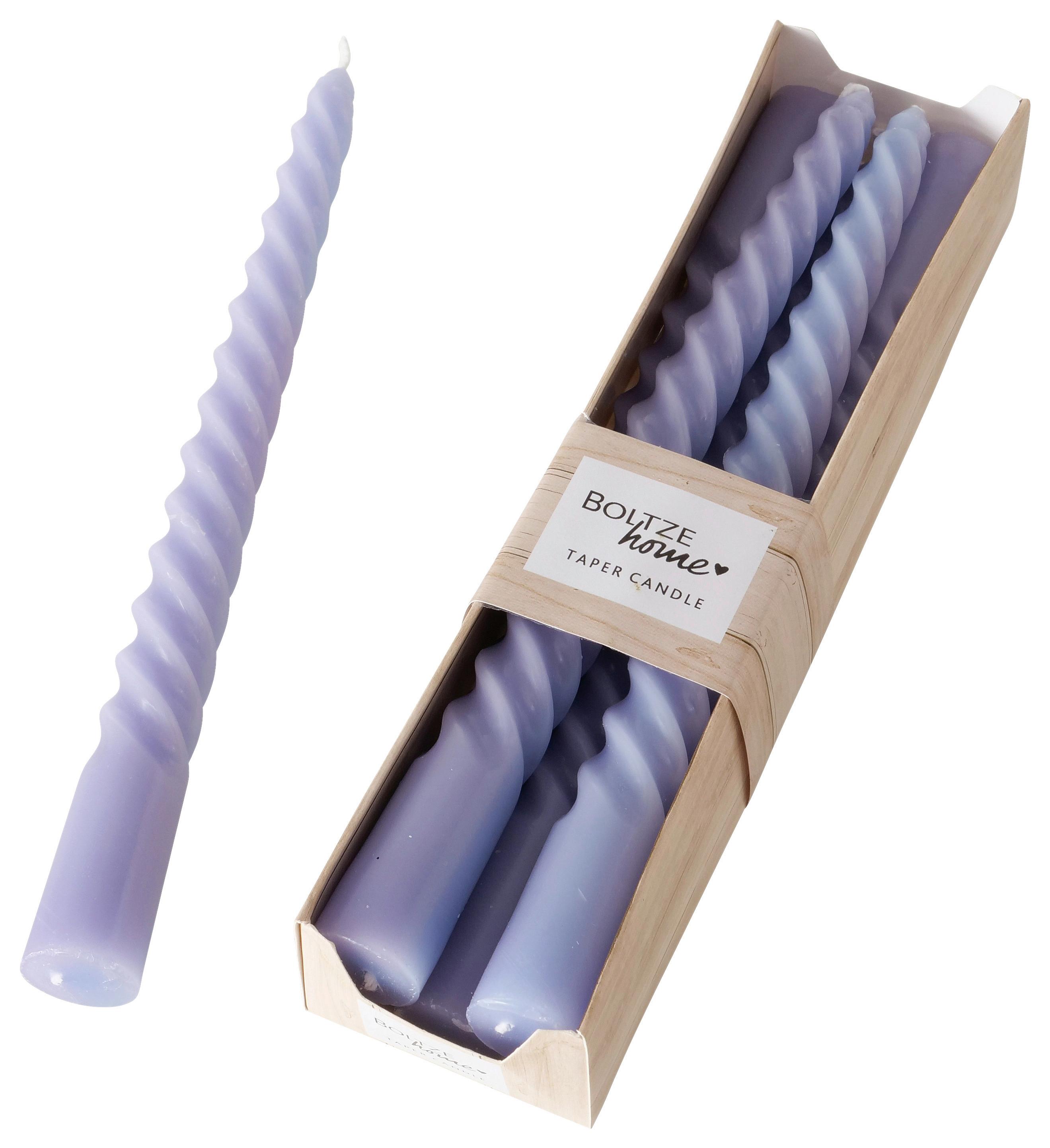 Stabkerzenset Twisto Flieder, 6-teilig - Flieder, Basics (2/20cm)