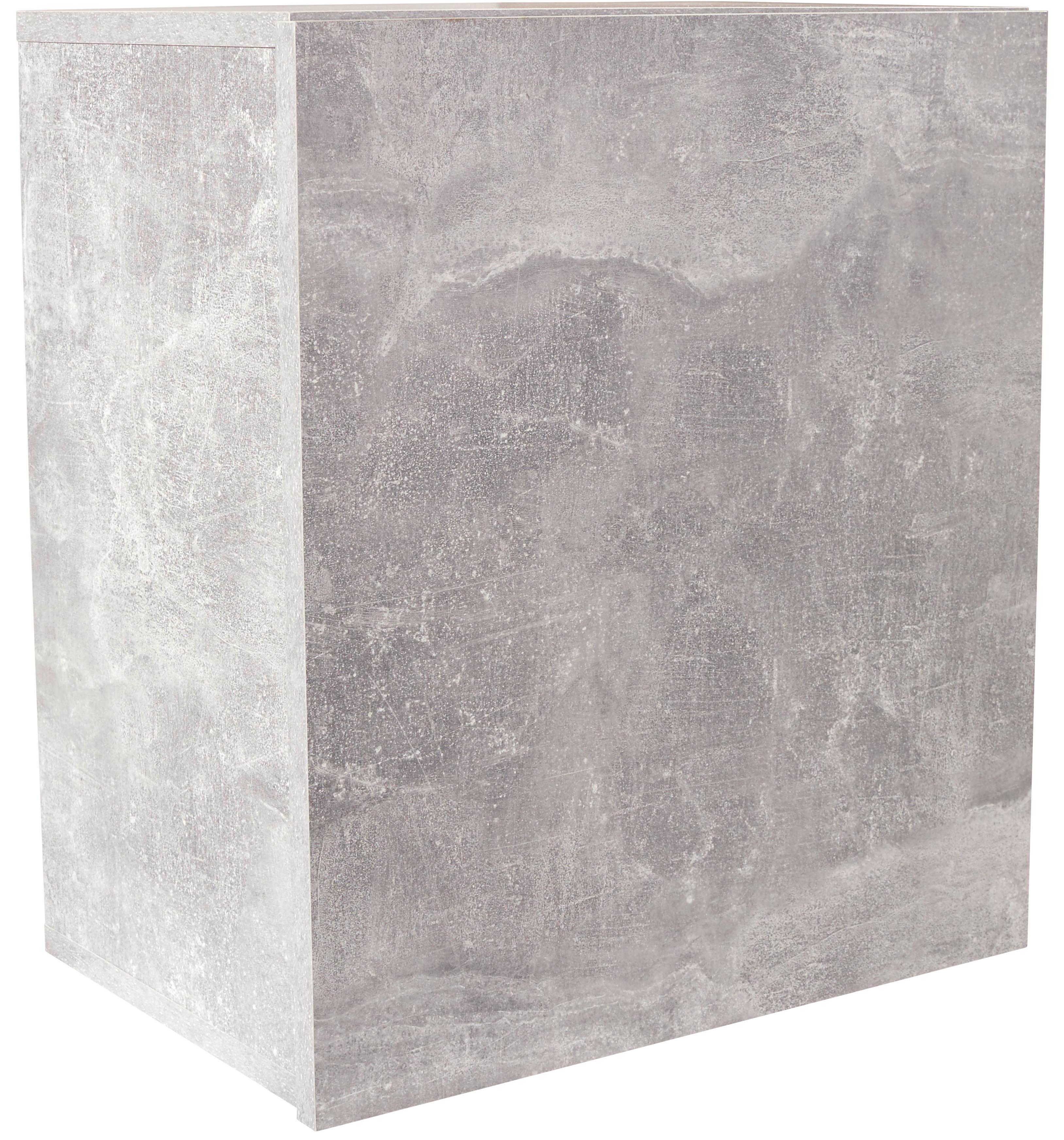 Viseča Omara Geno, Siva - siva, Moderno, leseni material (50/51/28cm) - Mömax