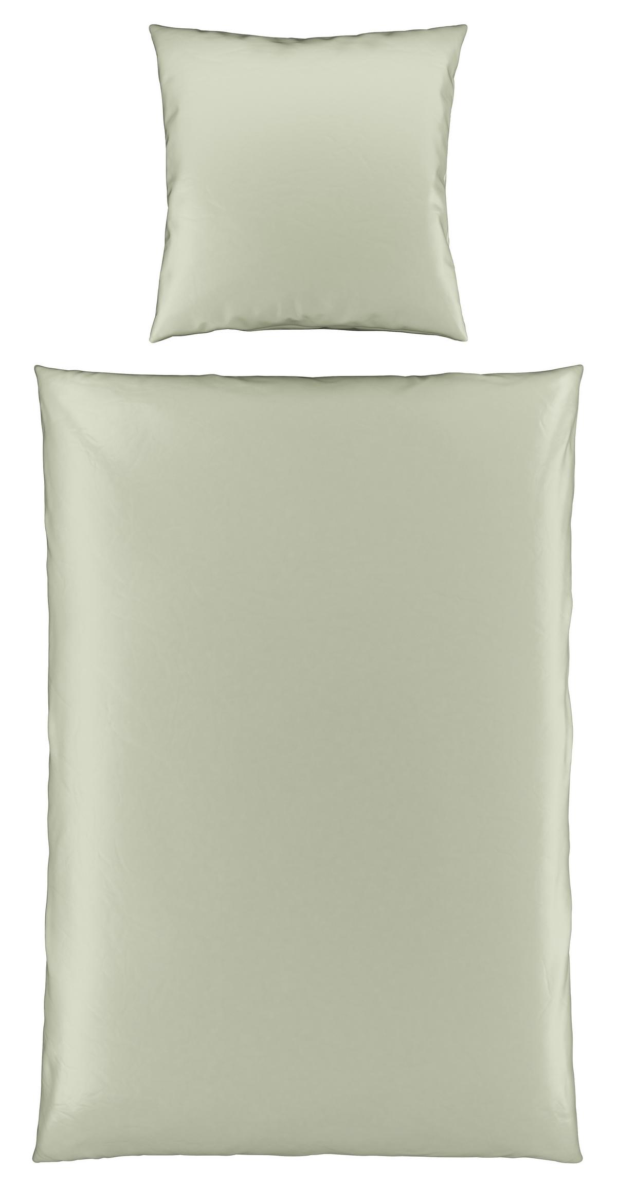 Bettwäsche Alex Uni ca. 135x200cm - Hellgrün, MODERN, Textil (135/200cm) - Premium Living