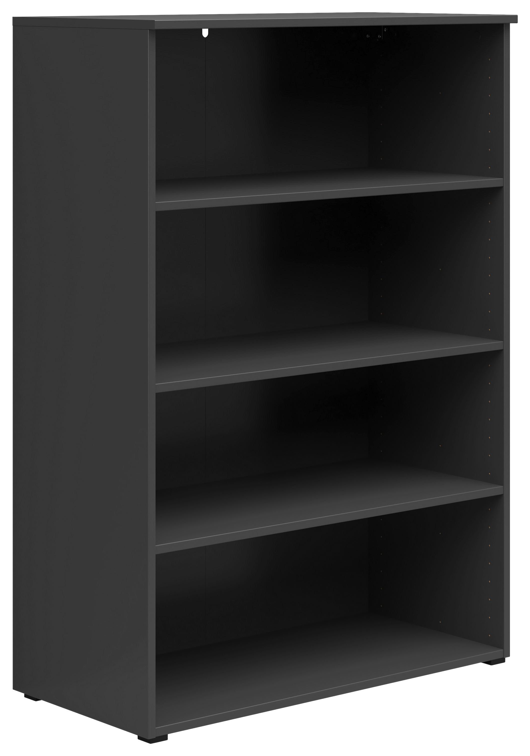 Regal Multistauraum Graphitfarben - Anthrazit/Graphitfarben, Modern, Holzwerkstoff/Kunststoff (80/115/40cm) - Premium Living