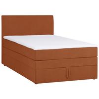 Boxspring Krevet Wickie - boje hrđe/crna, Konvencionalno, drvo/tekstil (120/200cm) - Modern Living