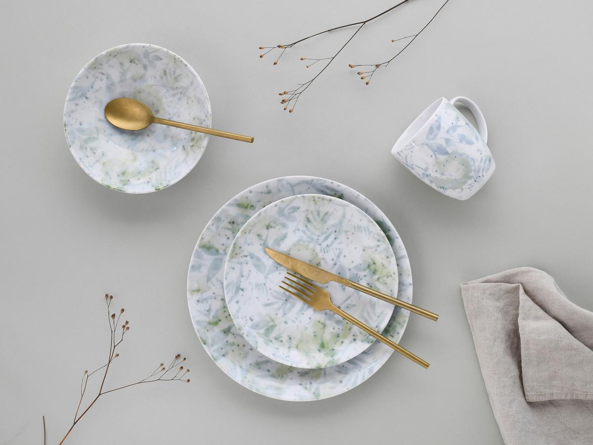 Kombinirani Servis Home Tropical, 16-Delni - zelena, Basics, keramika - Creatable