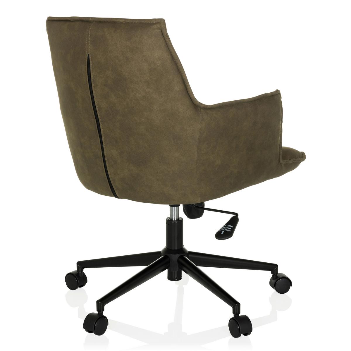 Vrtljivi Stol Solao Life, Zelena - črna/zelena, Moderno, kovina/umetna masa (54/85/70cm) - MID.YOU