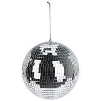 Discoleuchte Disco Silberfarben - Silberfarben, Basics, Glas/Papier (11.6/11.6/11.6cm)