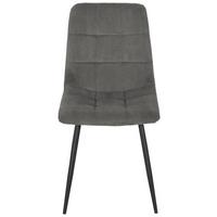 Szék Nino - fekete/szürke, Modern, textil/fa (45/88/54,5cm) - Based