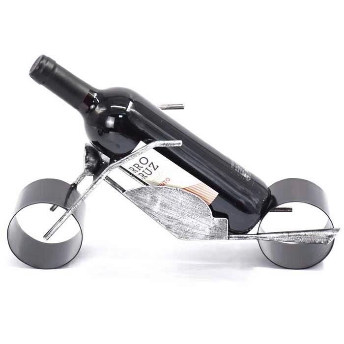 Bortartó Polc Chopper - bronzszínű/ezüstszínű, fém (36,5/11/16cm)