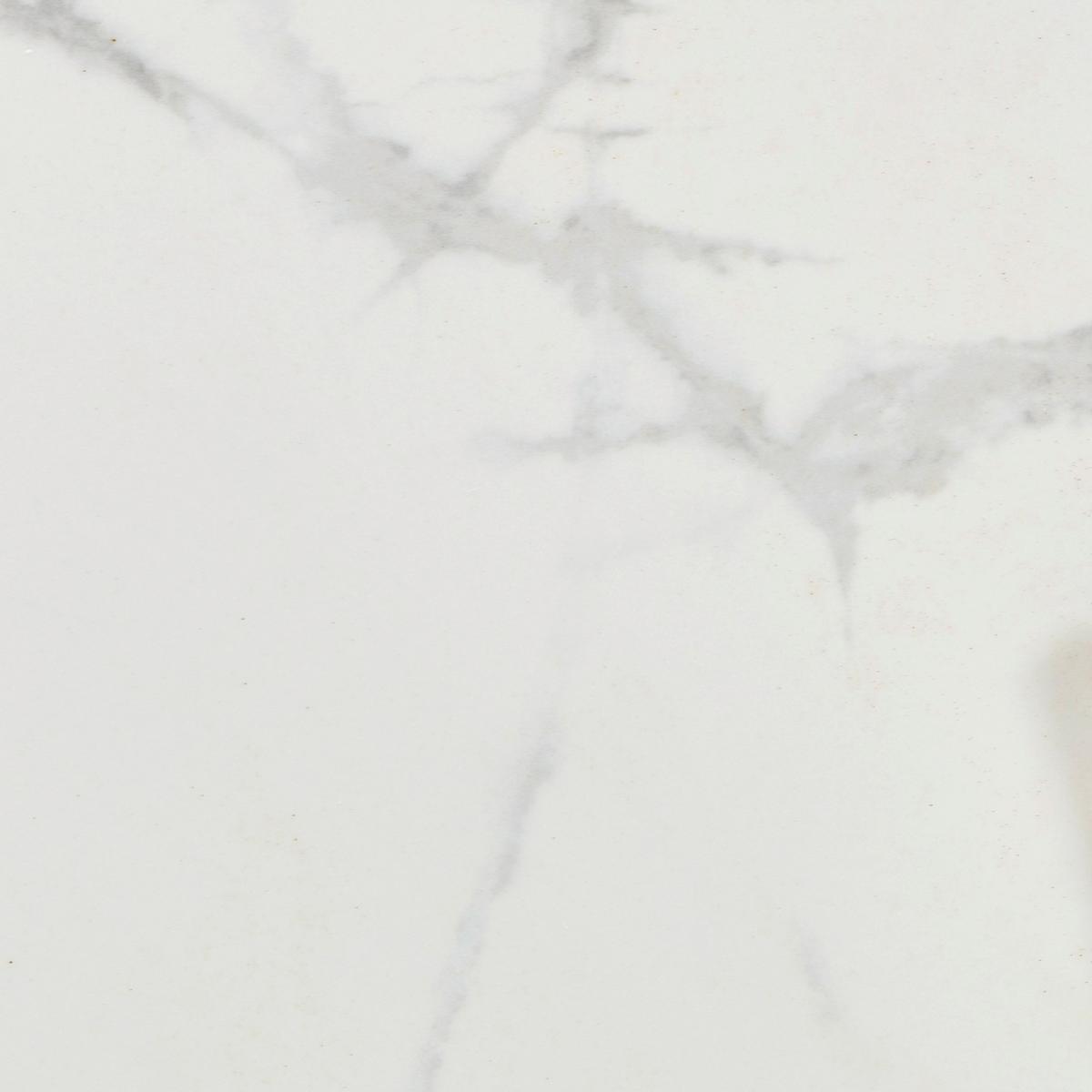 ZEGAR ŚCIENNY ELLI - biały, Lifestyle, kamień/materiał drewnopochodny (40/40/3,1cm) - Xora