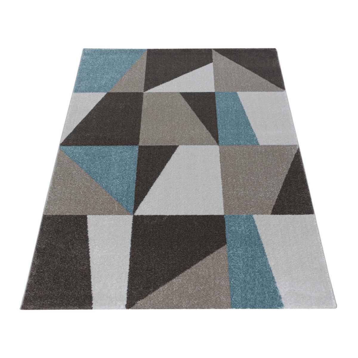 Webteppich Efor Blau ca. 140x200cm - Blau, Design, Textil (140/200cm)