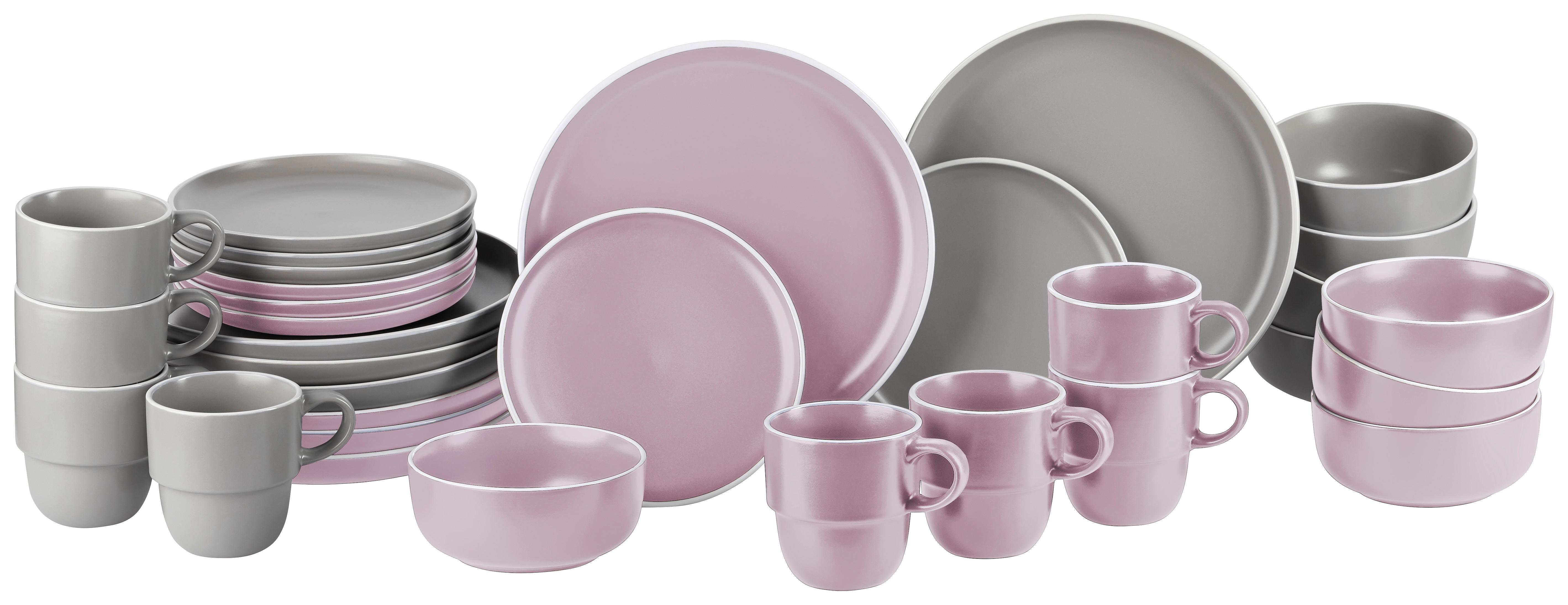 Müslischale Ragnar aus Steingut in Rosa - Rosa, MODERN, Keramik (14,5/6cm) - Modern Living