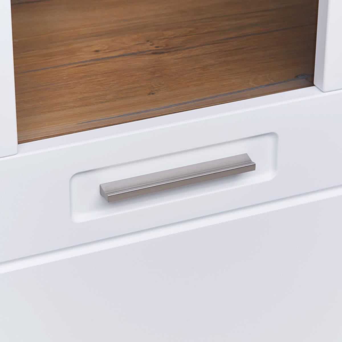 Komoda Auris - bijela/boje hrasta, Moderno, drvni materijal/plastika (163,2/81,3/43,1cm) - Modern Living