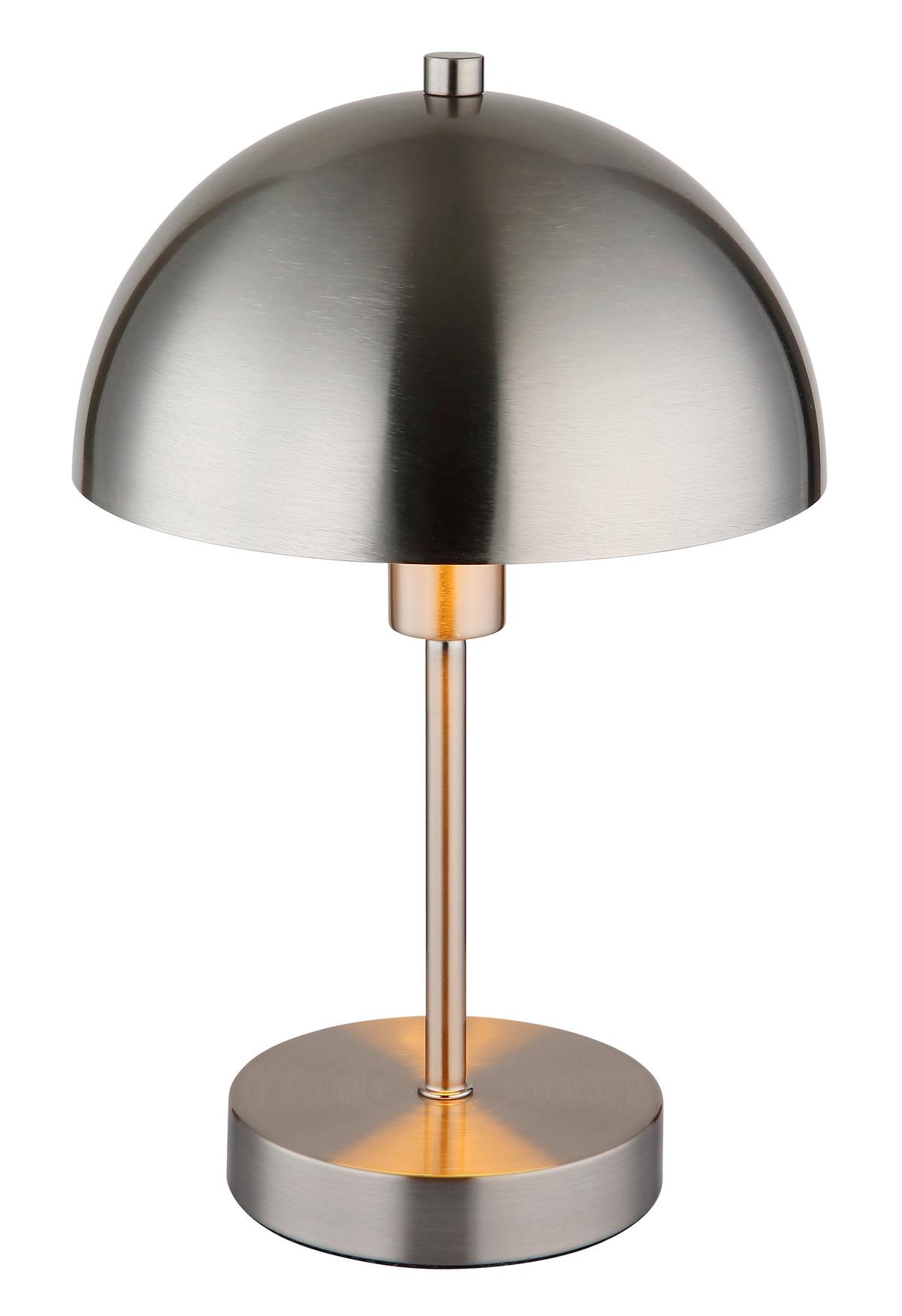 Stolna Svjetiljka Atoma - boje nikla/prozirno, Design, metal/plastika (20/31cm) - Globo