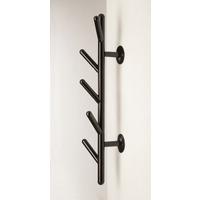 WIESZAK ŚCIENNY FRANZI - czarny, Design, metal (12/63/16cm)