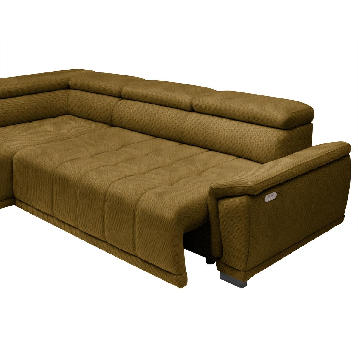 Kutna Garnitura Gremio - boje senfa/crna, Moderno, tekstil/plastika (206/283cm) - Modern Living