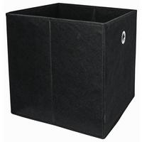 Sklopiva Kutija Cubi - crna, Moderno, drvni materijal/tekstil (32/32/32cm) - Modern Living