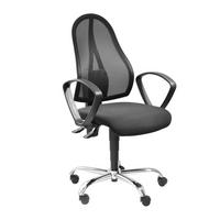 KRZESŁO OBROTOWE OPEN POINT P SOMO - czarny, Design, tworzywo sztuczne/metal (48/103-111/48cm) - Topstar