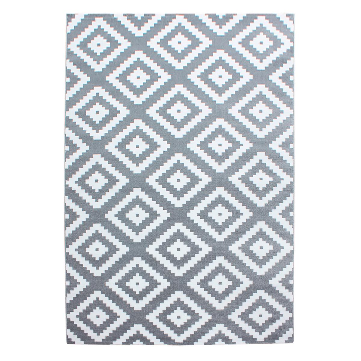 Webteppich Plus Grau ca. 140x200cm - Grau, Basics, Textil (140/200cm) - Novel