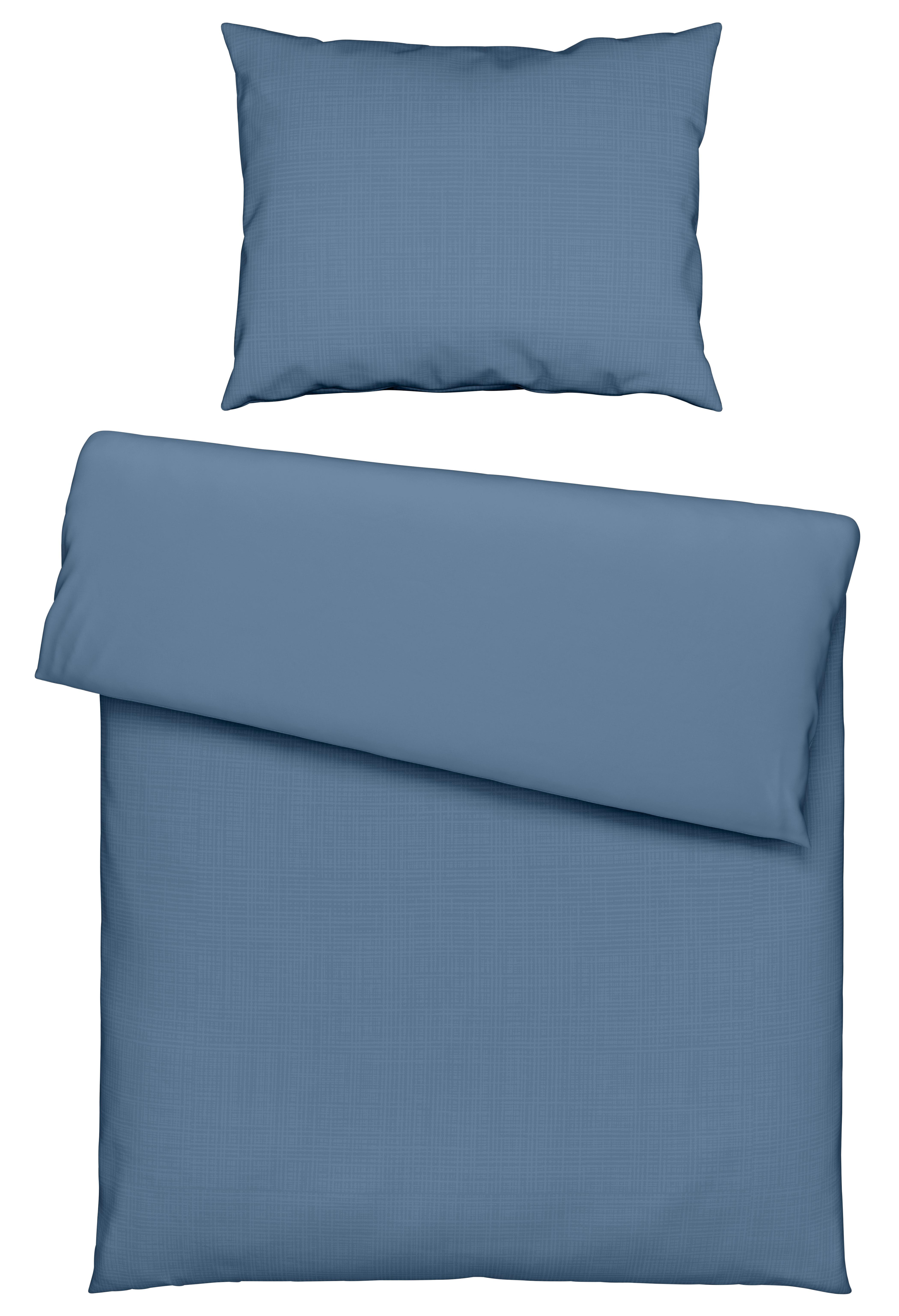 Bettwäsche Melania Graublau ca. 140x200cm - Graublau, LIFESTYLE, Textil (140/200cm) - Mömax