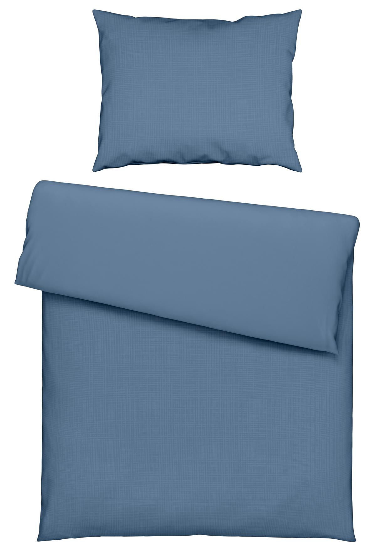 Bettwäsche Melania Graublau ca. 140x200cm - Graublau, LIFESTYLE, Textil (140/200cm) - Mömax
