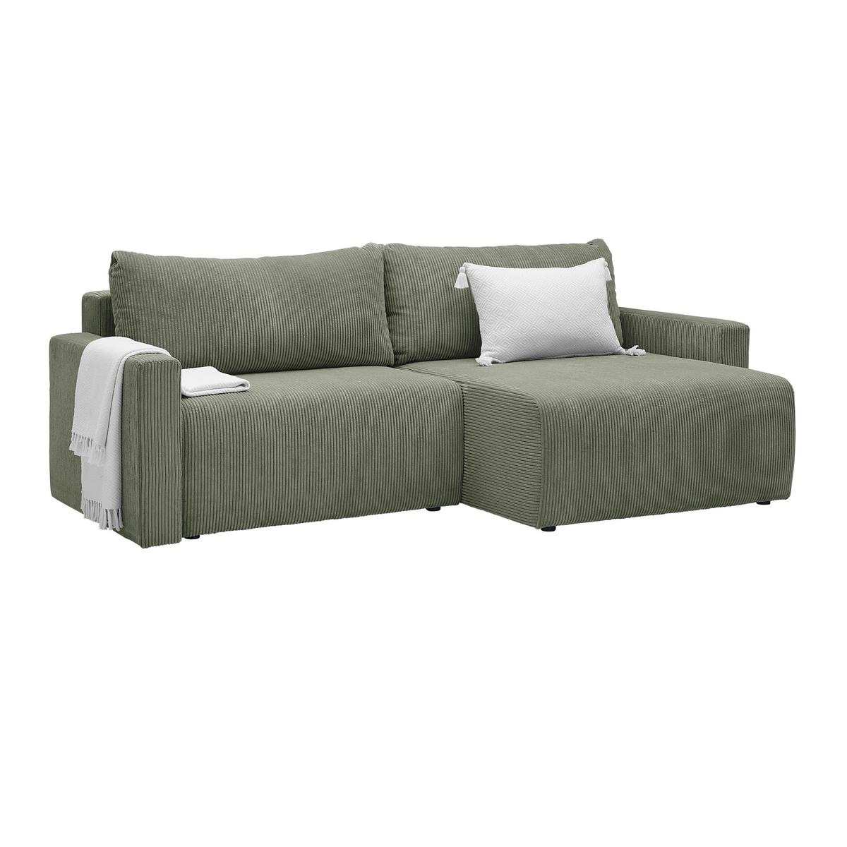 Coltar DIOS - măsliniu, Modern, lemn/metal (228/91/146cm) - Best Price