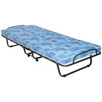 Pat pliant Cloud - albastru/negru, Modern, metal (80/190cm) - Based