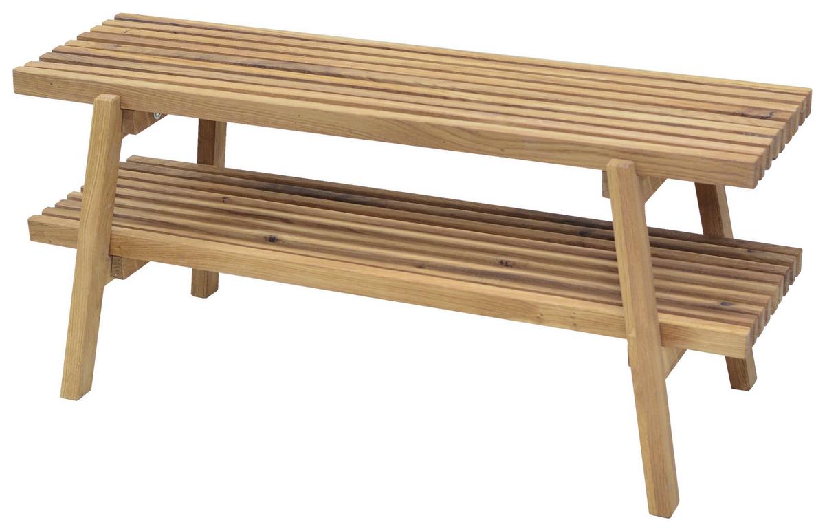 SIEDZISKO DO PRZEDPOKOJU STUDIOLINE - kolor dębowy, Natur, drewno (100/45/40cm) - Linea Natura