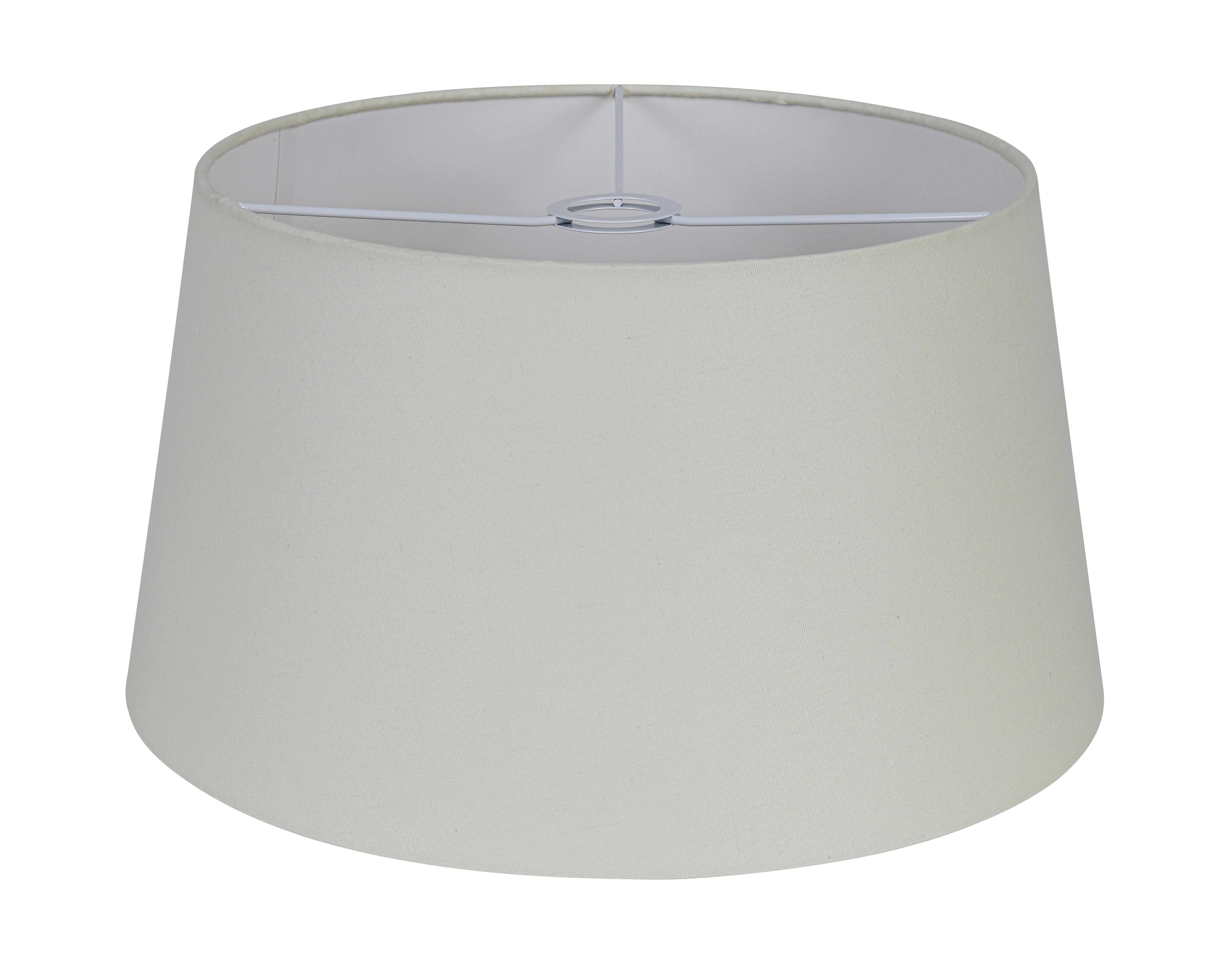 LAMPSKÄRM HOLGER - vit/sandfärgad, Modern, metall/textil (45/45/24cm) - Mömax