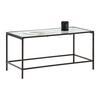 SOFFBORD LEON - svart/transparent, Modern, metall/glas (80/40/40cm) - Mömax