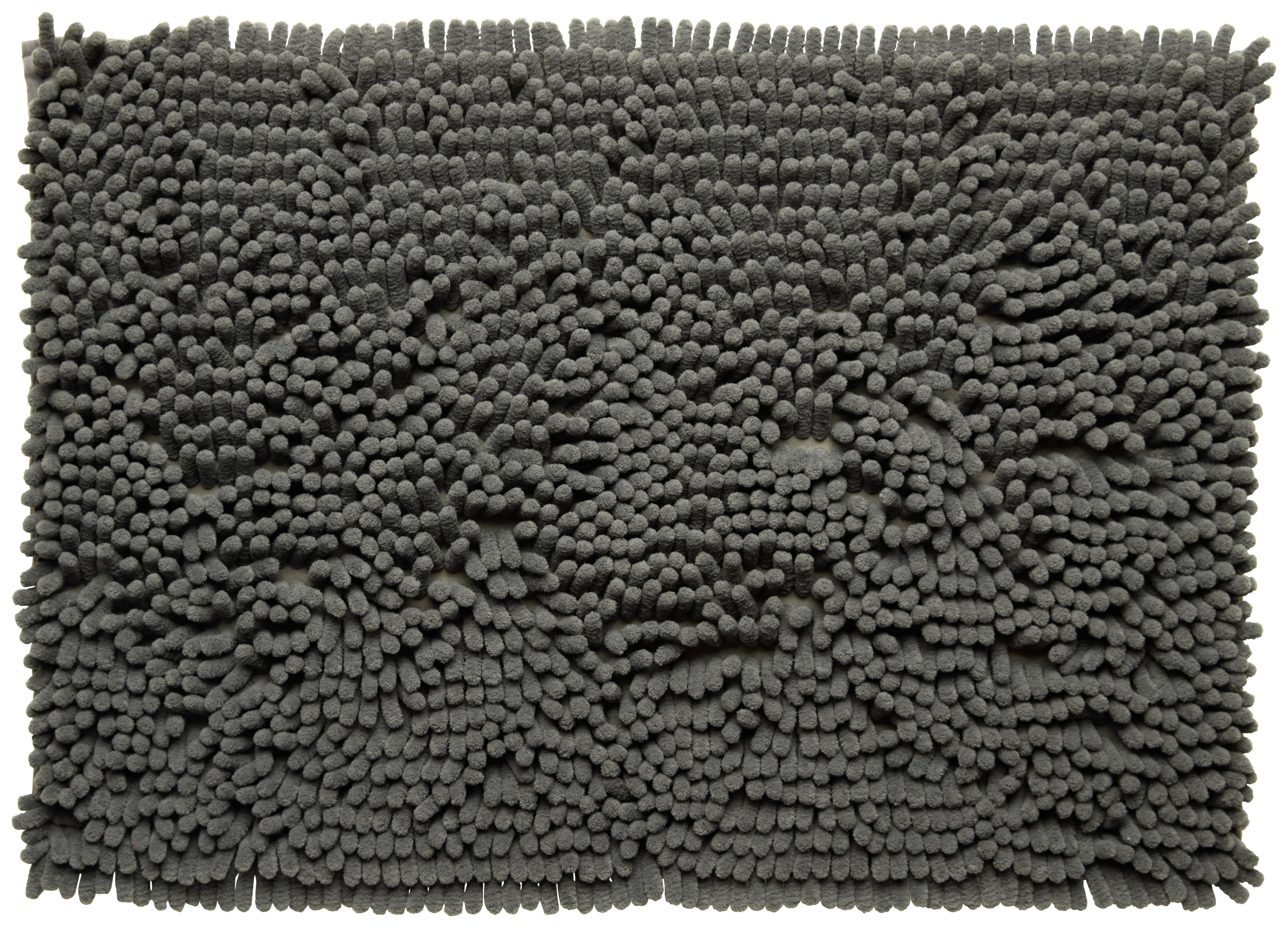 Fürdőszobaszőnyeg Jubi - Szürke, konvencionális, Textil (50/80cm) - Modern Living