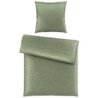 Bettwäsche Elisa in Grün ca. 135x200cm - Beige, MODERN, Textil (135/200cm) - Premium Living