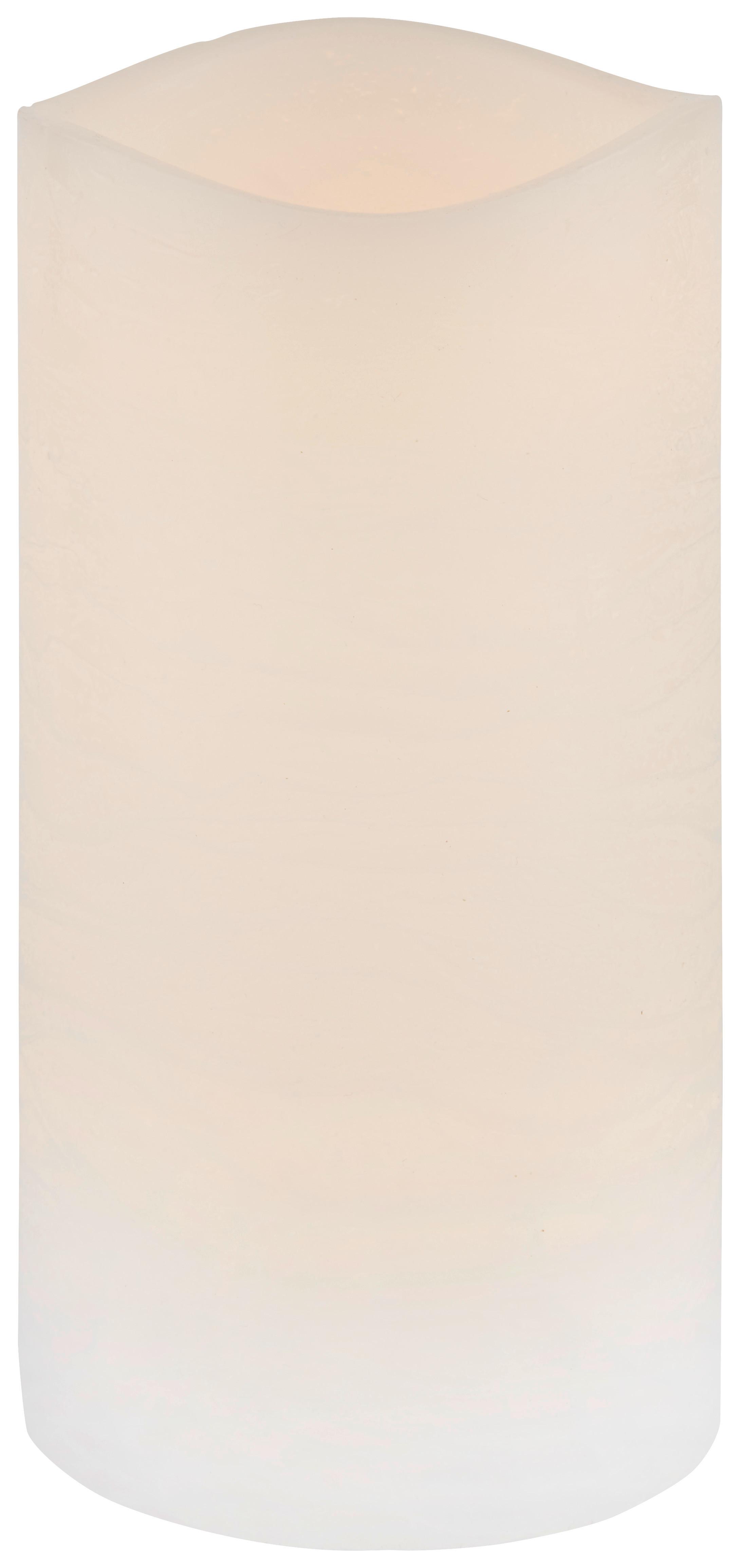 KERZE MIT LED LEONIE - weiss (7,5/14cm) - Modern Living